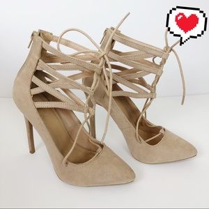 Charlotte Russe Strappy High Heels Size 8 C90